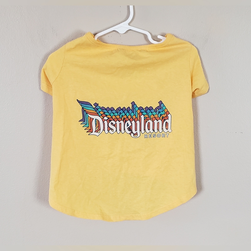 NWT Disneyland Tails Doggie T Shirt in Yellow